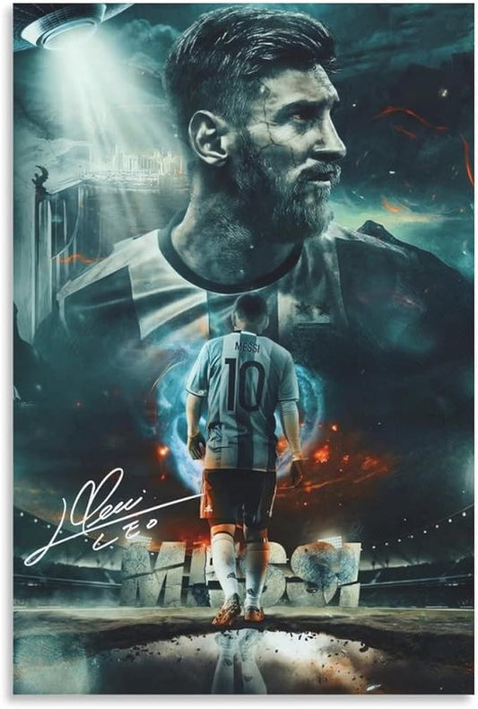 Oye Aalsi Lionel Messi Acrylic Glass Frame Wall Decor