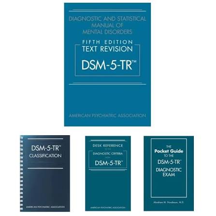 DSM-5-TR (5-Book Combo): Diagnostic and Statistical Manual of Mental Disorders + Desk Reference + Pocket Guide to Diagnostic Exam + Spiral-Bound Classification