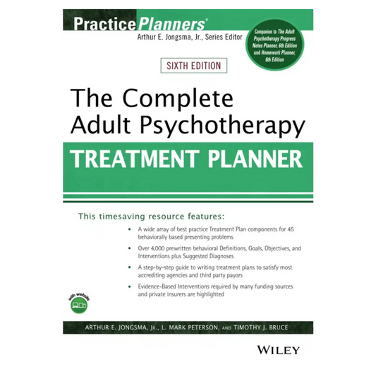The Complete Adult Psychotherapy Treatment Planner (Practice Planners) - Paperback