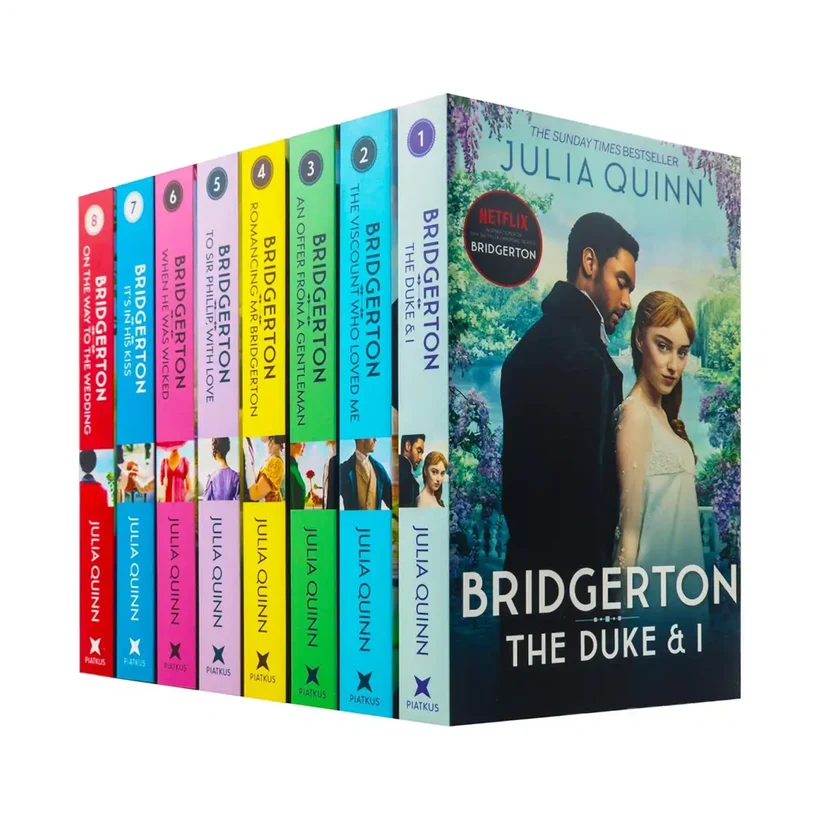 Bridgerton Family Book Series Complete Books 1 - 8 Collection Set by Julia Quinn