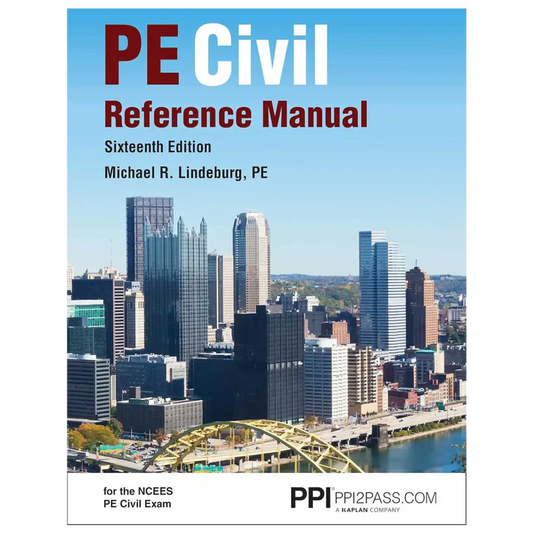PE Civil Reference Manual: A Comprehensive Civil Engineering Review Book 16th Edition - Hardcover